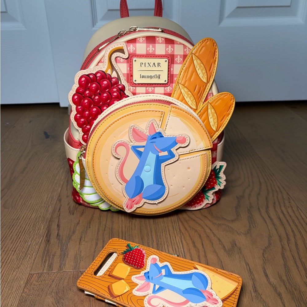 Ratatouille Pixar Loungefly Backpack & Card Holder